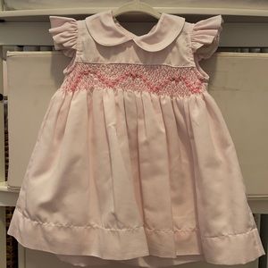 Hand smoked baby girl dress